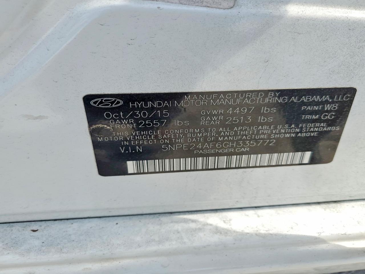 2016 HYUNDAI SONATA SE photo 12
