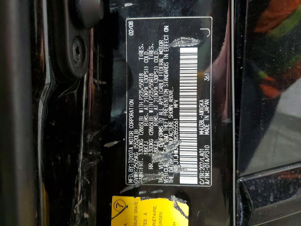 2008 LEXUS RX 400H photo 37