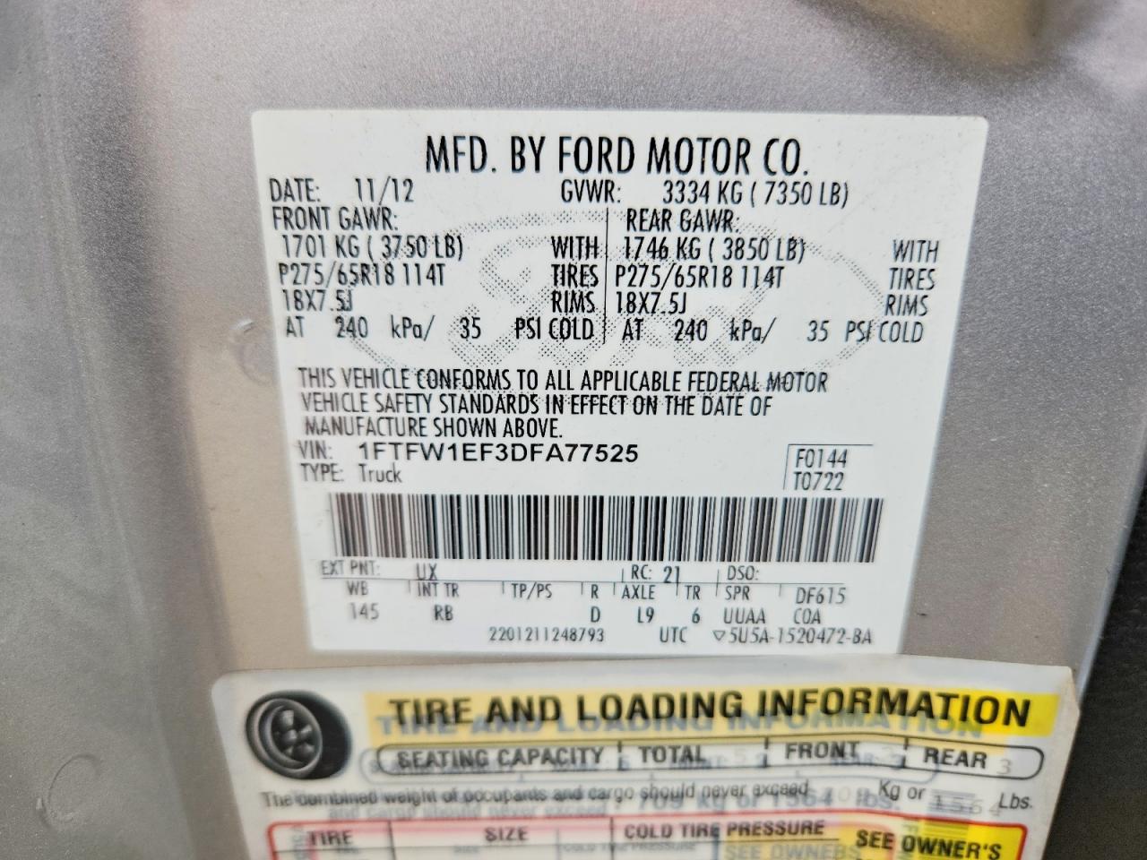 2013 FORD F150 SUPERCREW photo 25