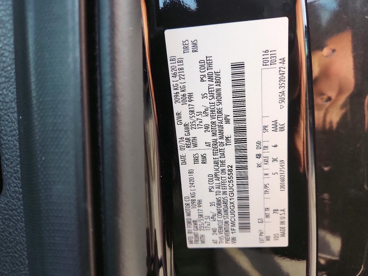 2016 FORD ESCAPE SE photo 25