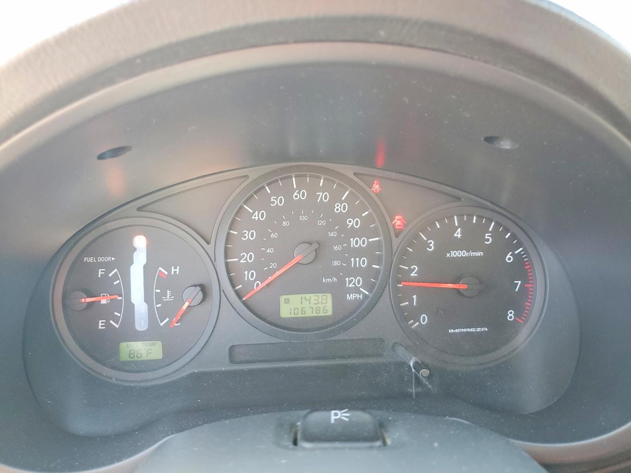 2007 SUBARU IMPREZA 2.5I photo 9