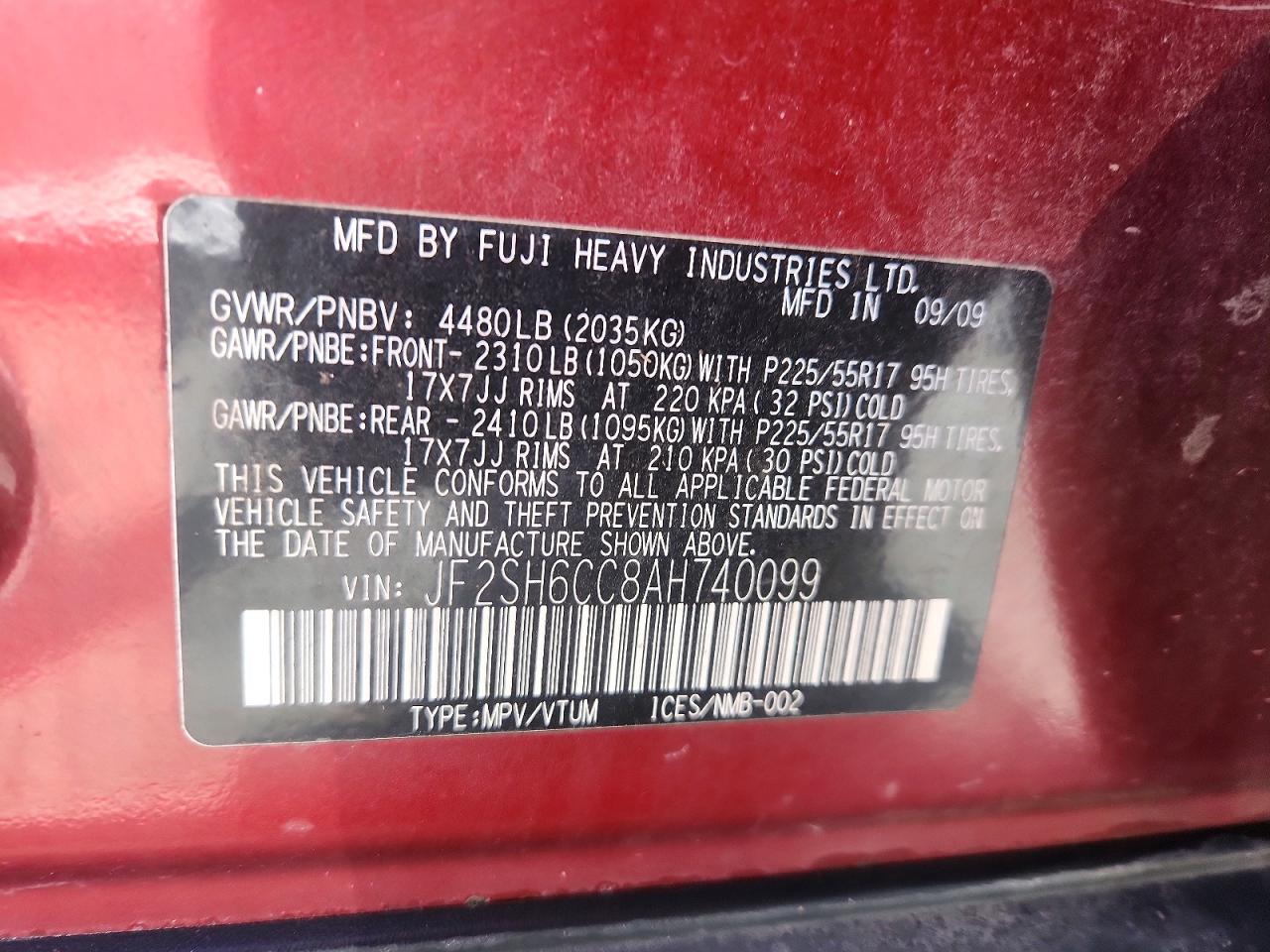 2010 SUBARU FORESTER 2.5X PREMIUM photo 34