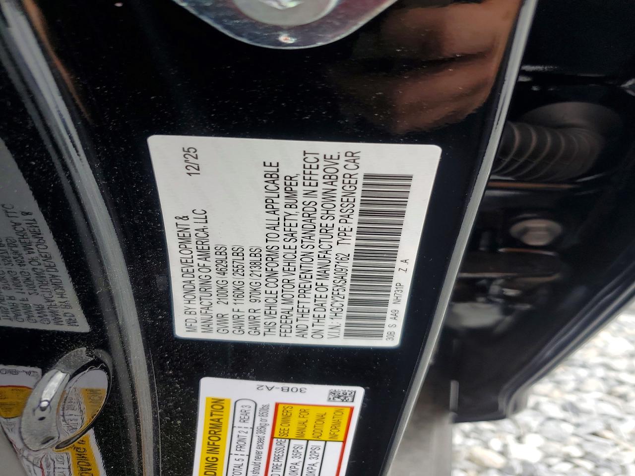 2025 HONDA ACCORD HYBRID SPORT photo 37