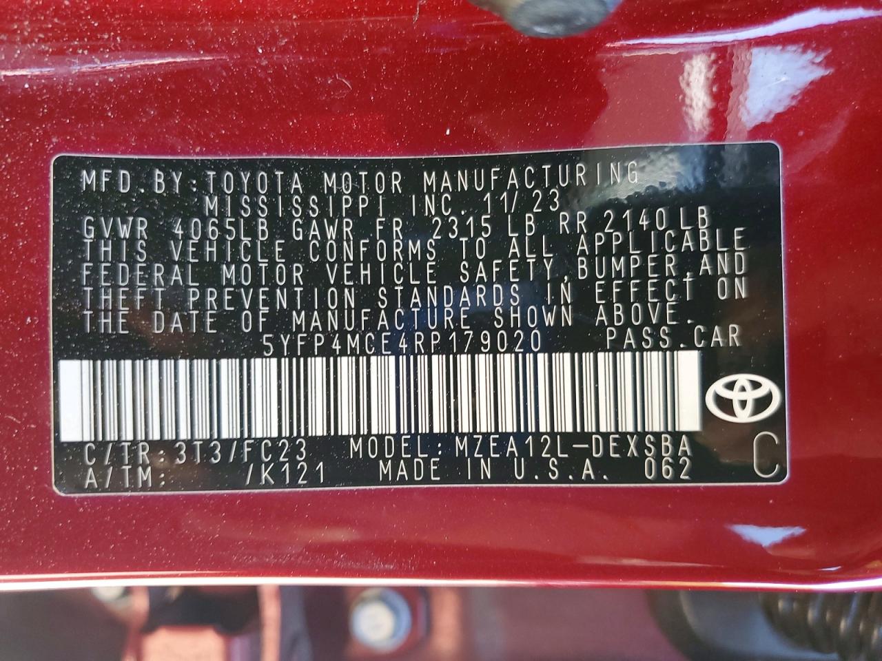 2024 TOYOTA COROLLA SE photo 13