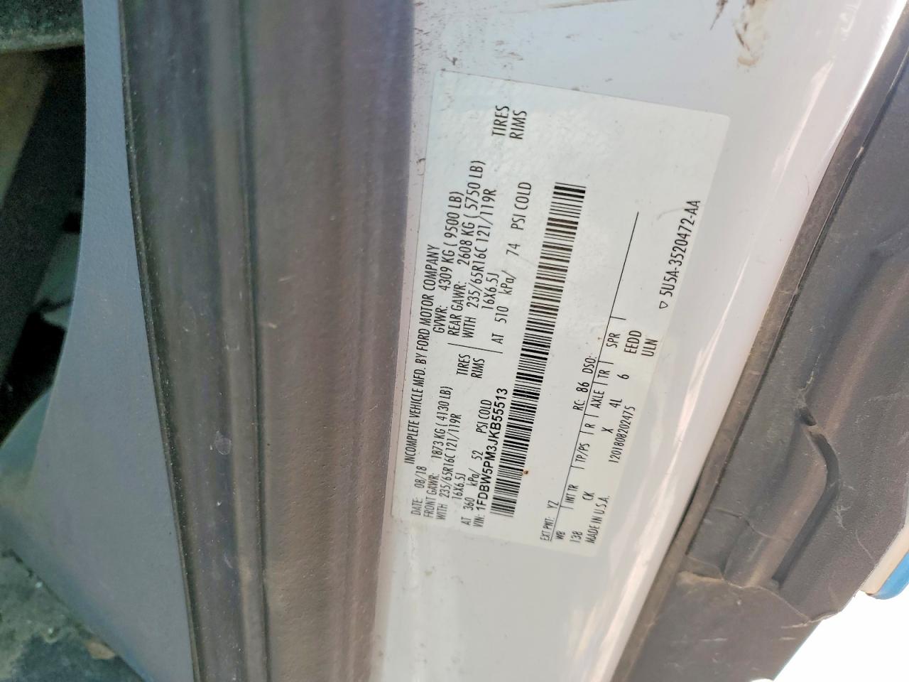 2018 FORD TRANSIT T-350 photo 25