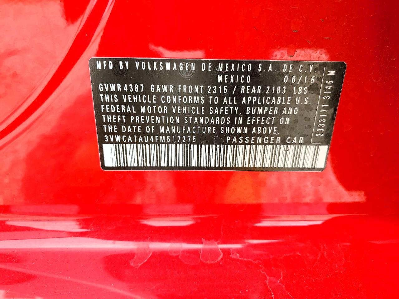 2015 VOLKSWAGEN GOLF SPORTWAGEN TDI S photo 34