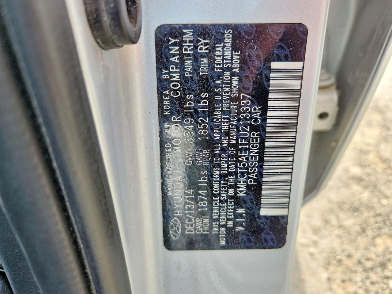 2015 HYUNDAI ACCENT GS photo 34