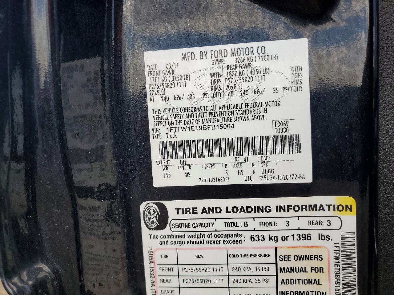 2011 FORD F150 photo 23