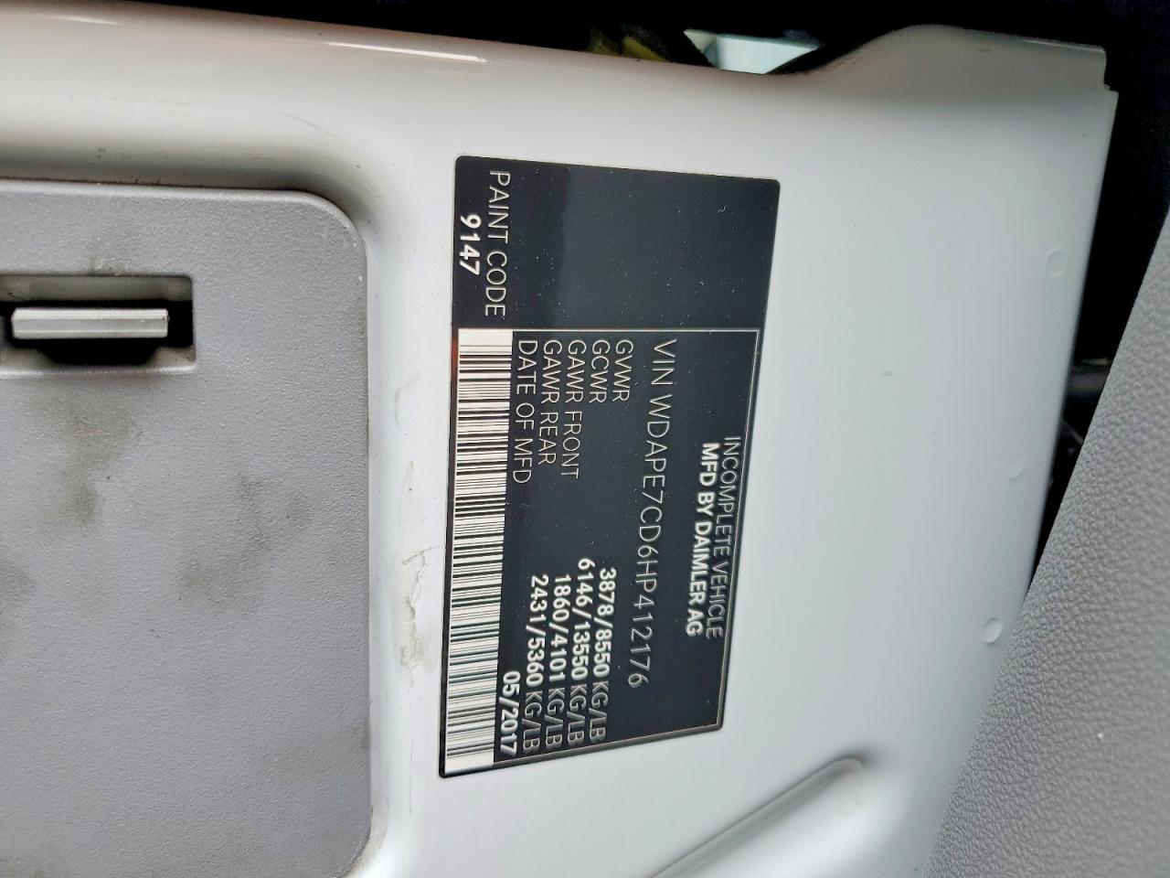 2017 MERCEDES-BENZ SPRINTER 2500 photo 23