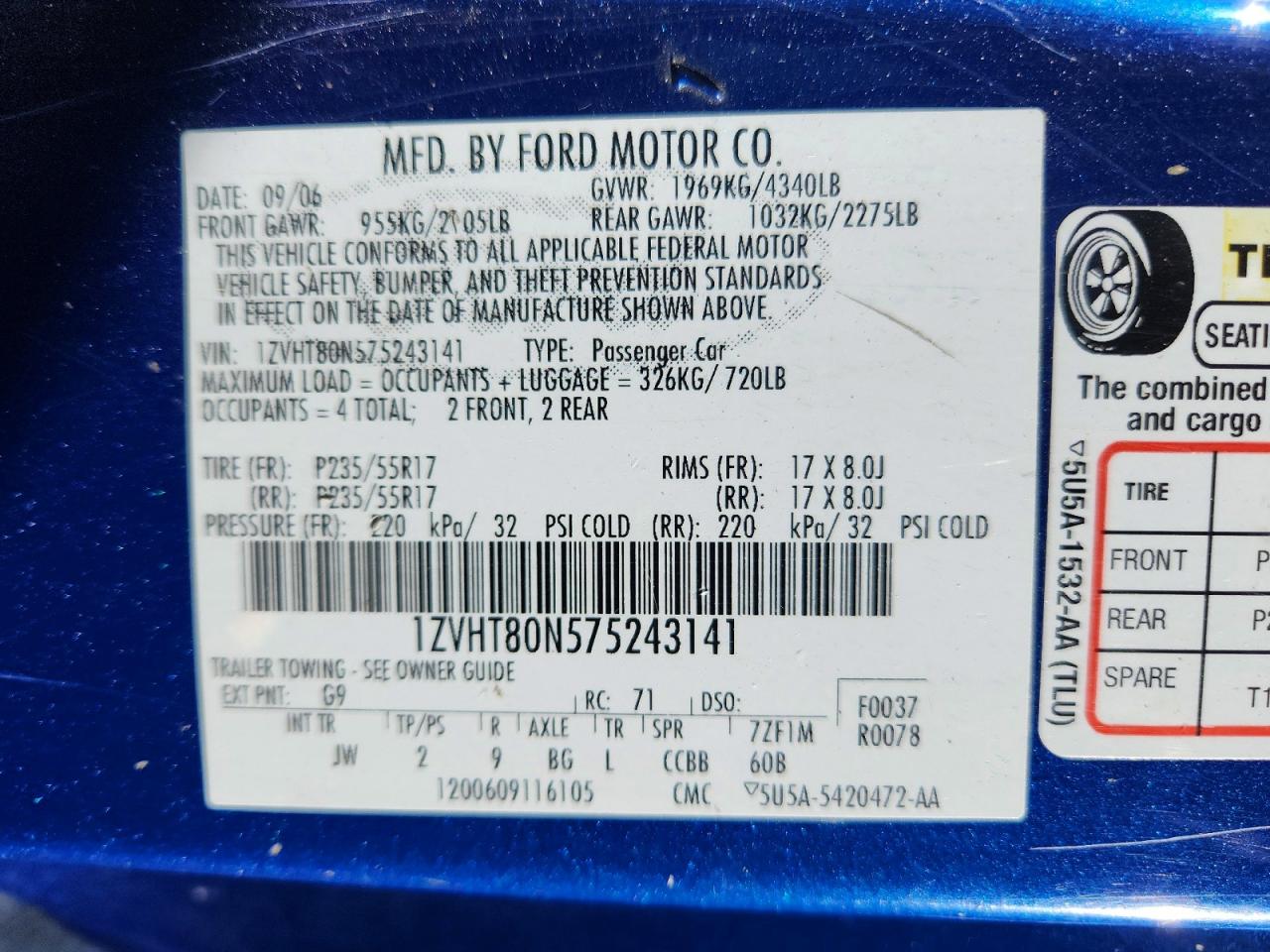 2007 FORD MUSTANG photo 12