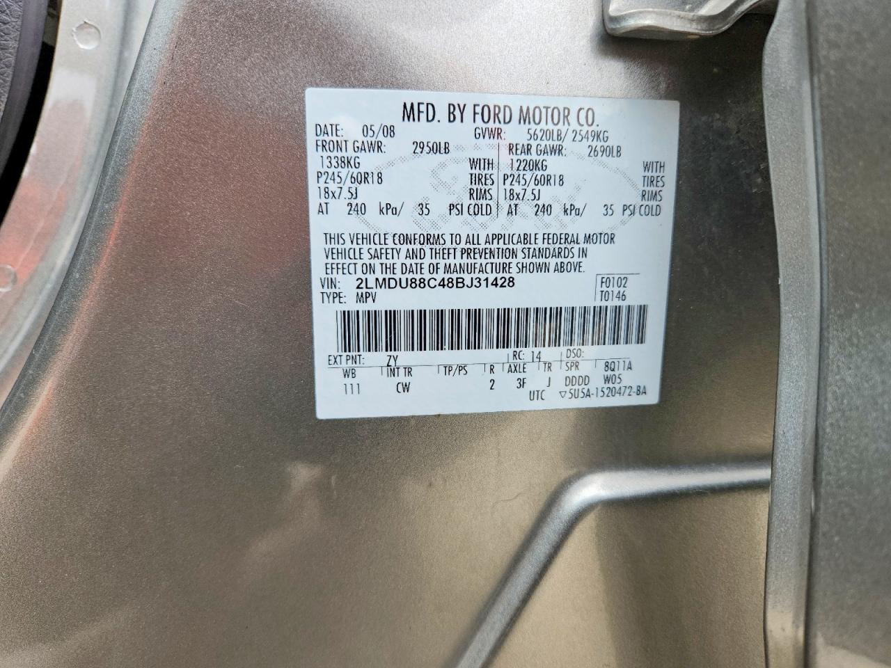2008 LINCOLN MKX photo 34
