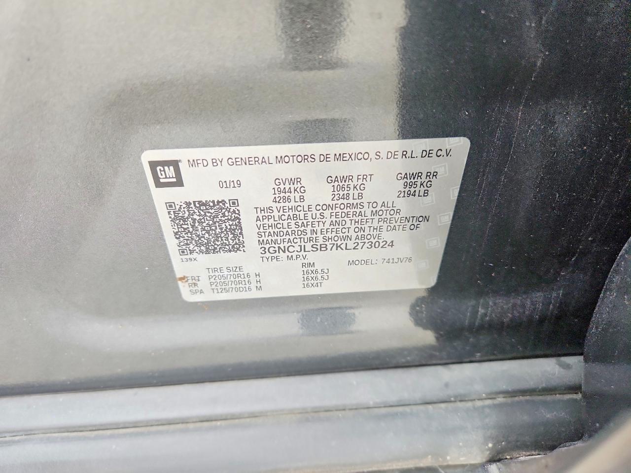 2019 CHEVROLET TRAX 1LT photo 27