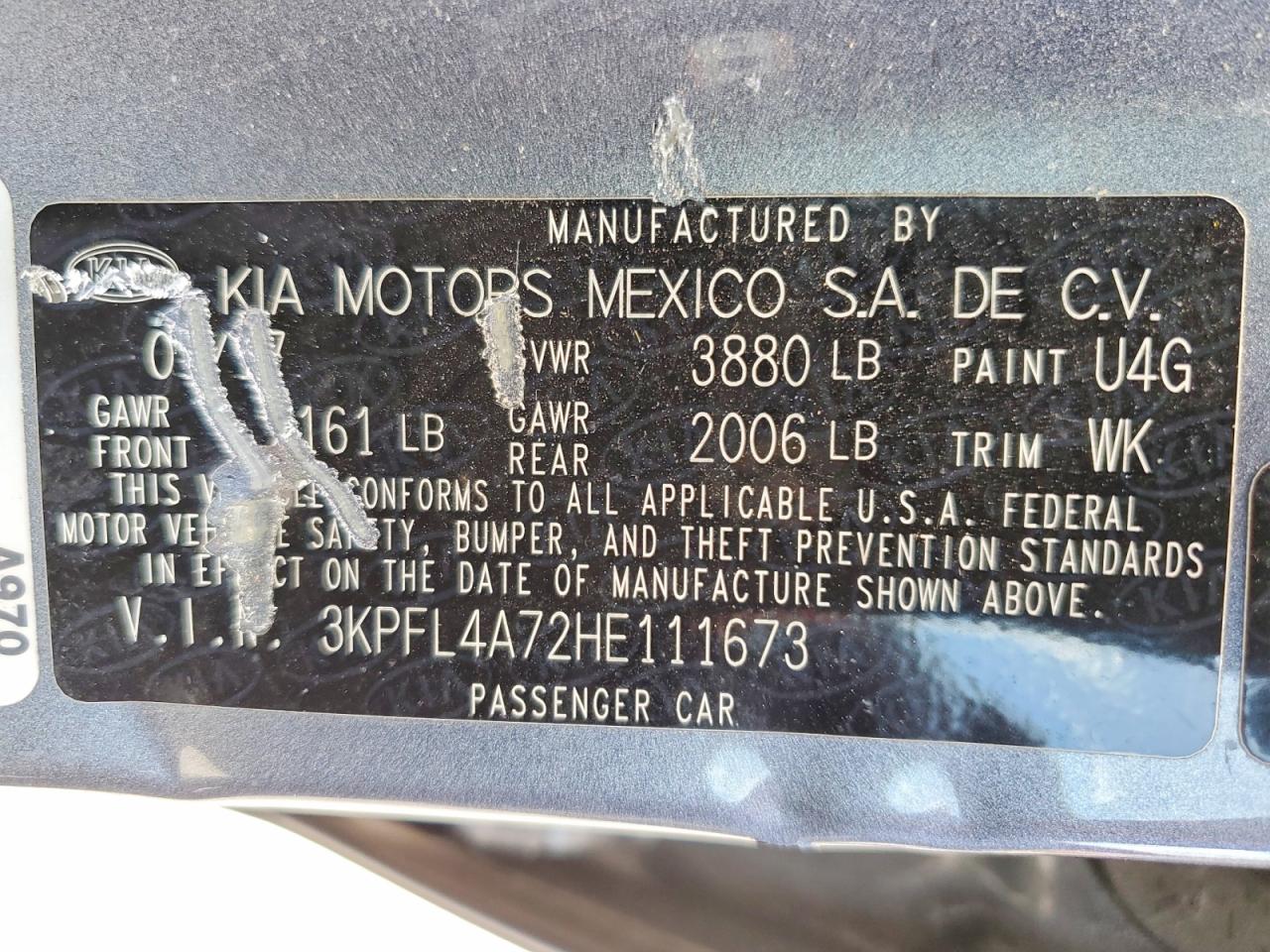 2017 KIA FORTE S photo 12