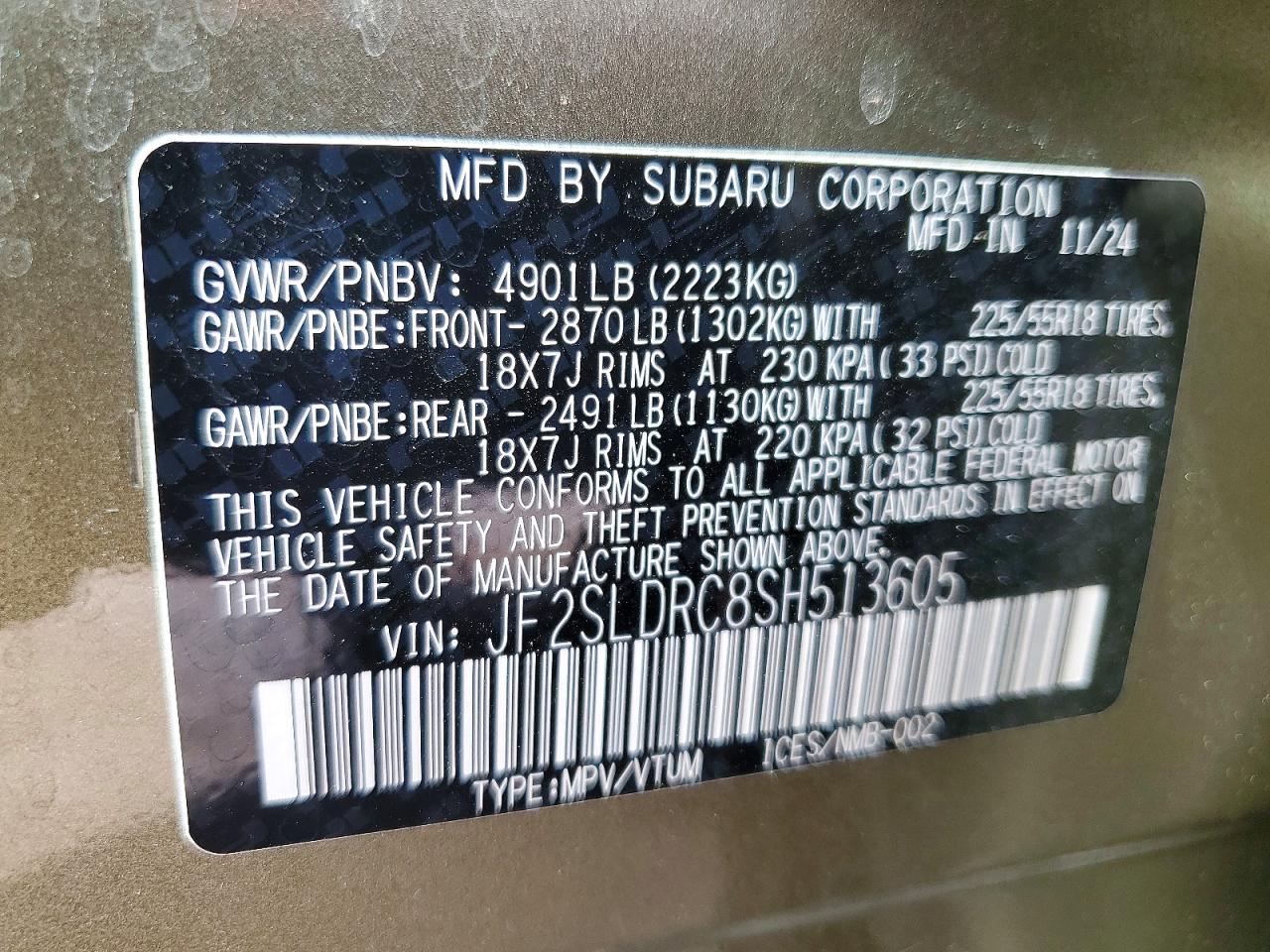 2025 SUBARU FORESTER LIMITED photo 27