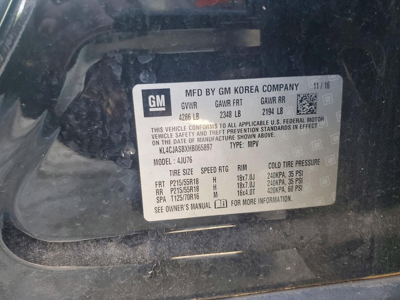 2017 BUICK ENCORE PREFERRED photo 12