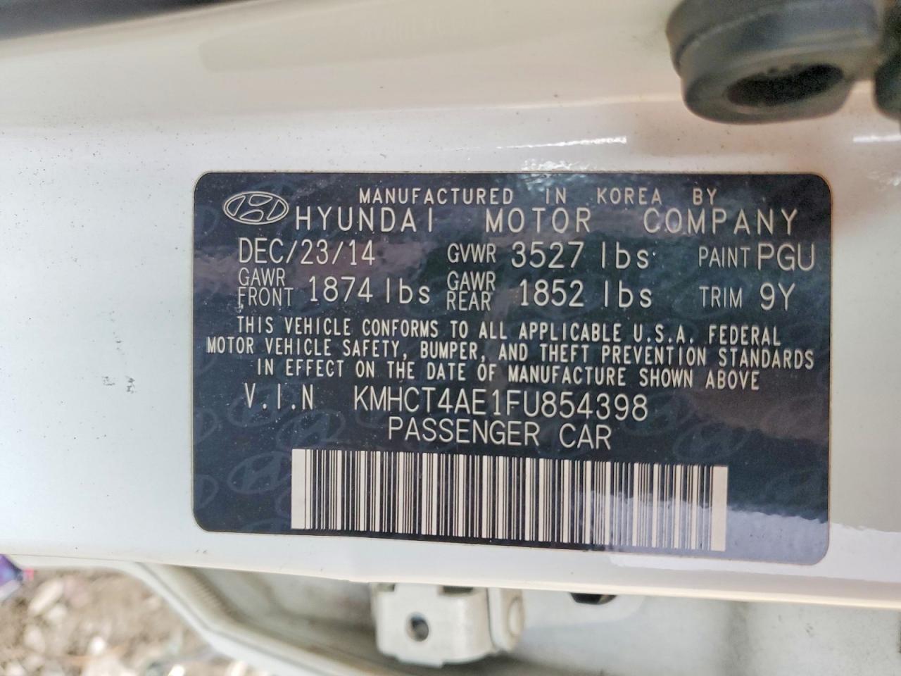 2015 HYUNDAI ACCENT GLS photo 23