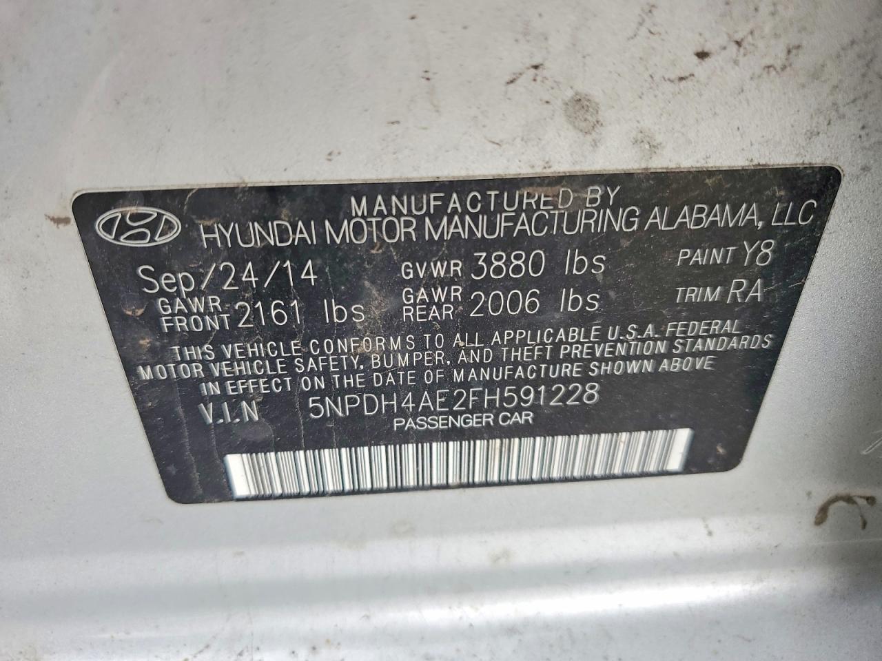 2015 HYUNDAI ELANTRA SE photo 34
