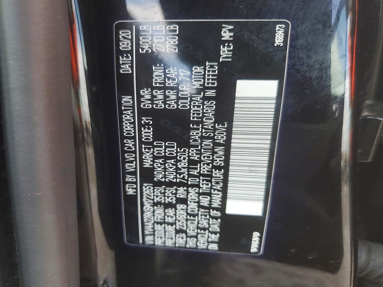 2021 VOLVO XC60 T6 MOMENTUM photo 25