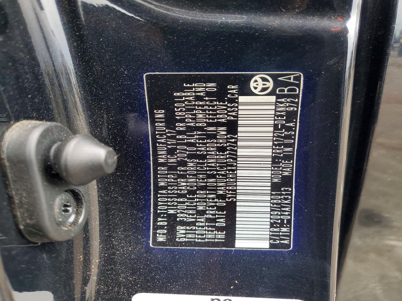 2018 TOYOTA COROLLA LE photo 25