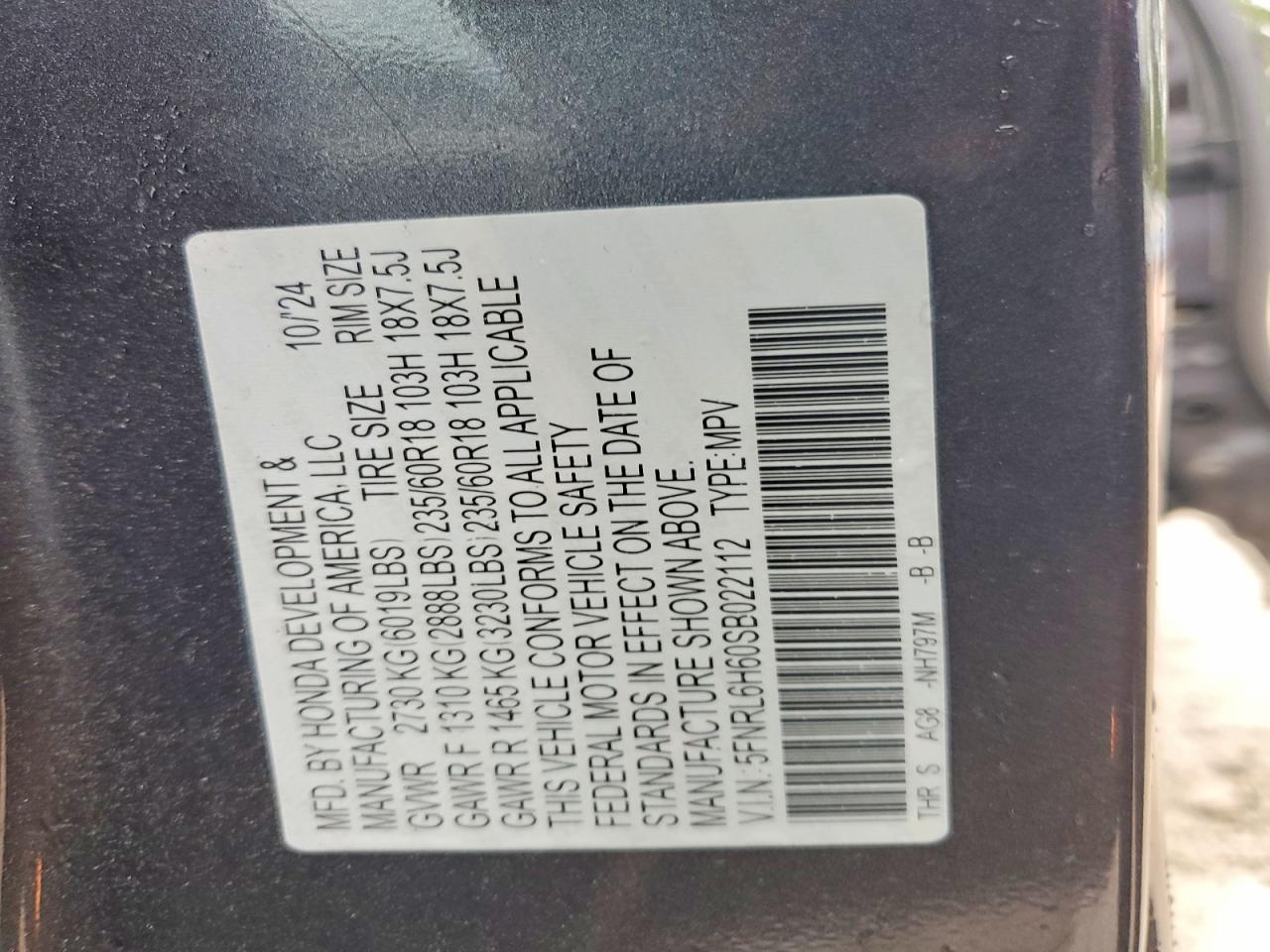 2025 HONDA ODYSSEY EXL photo 25