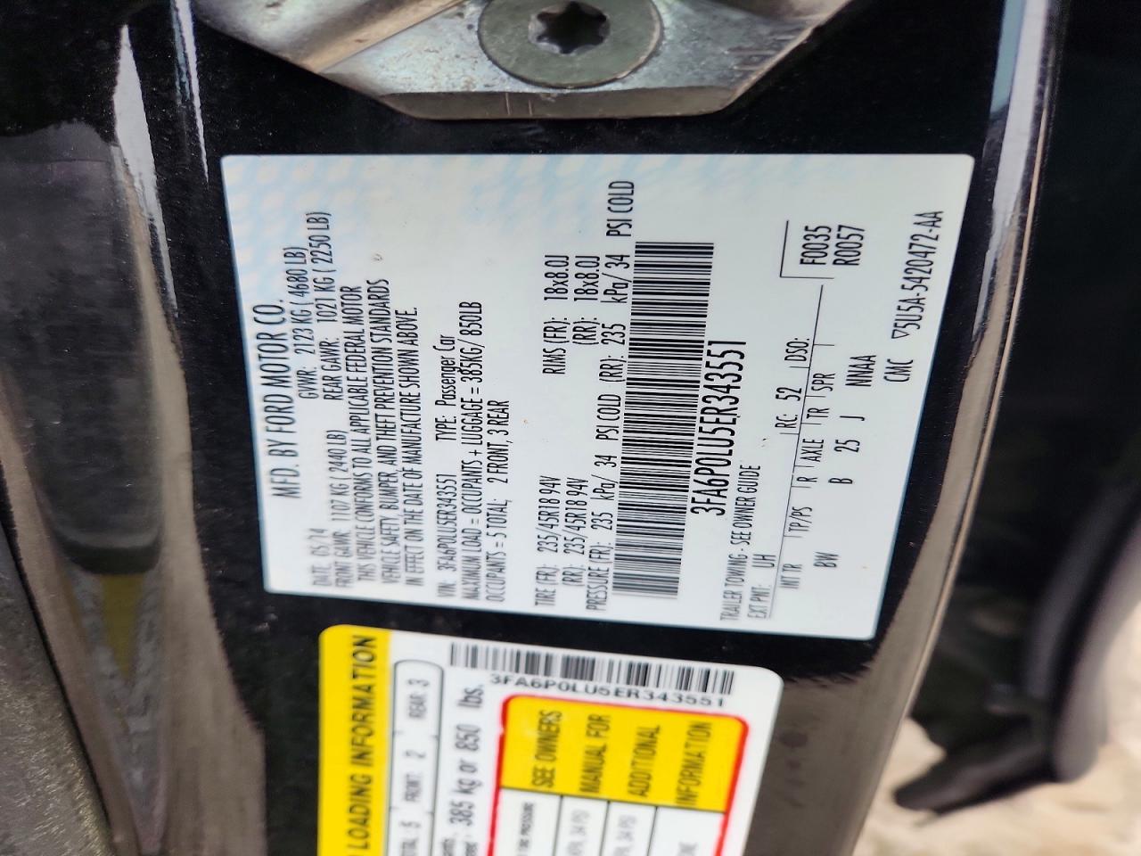 2014 FORD FUSION SE HYBRID photo 34