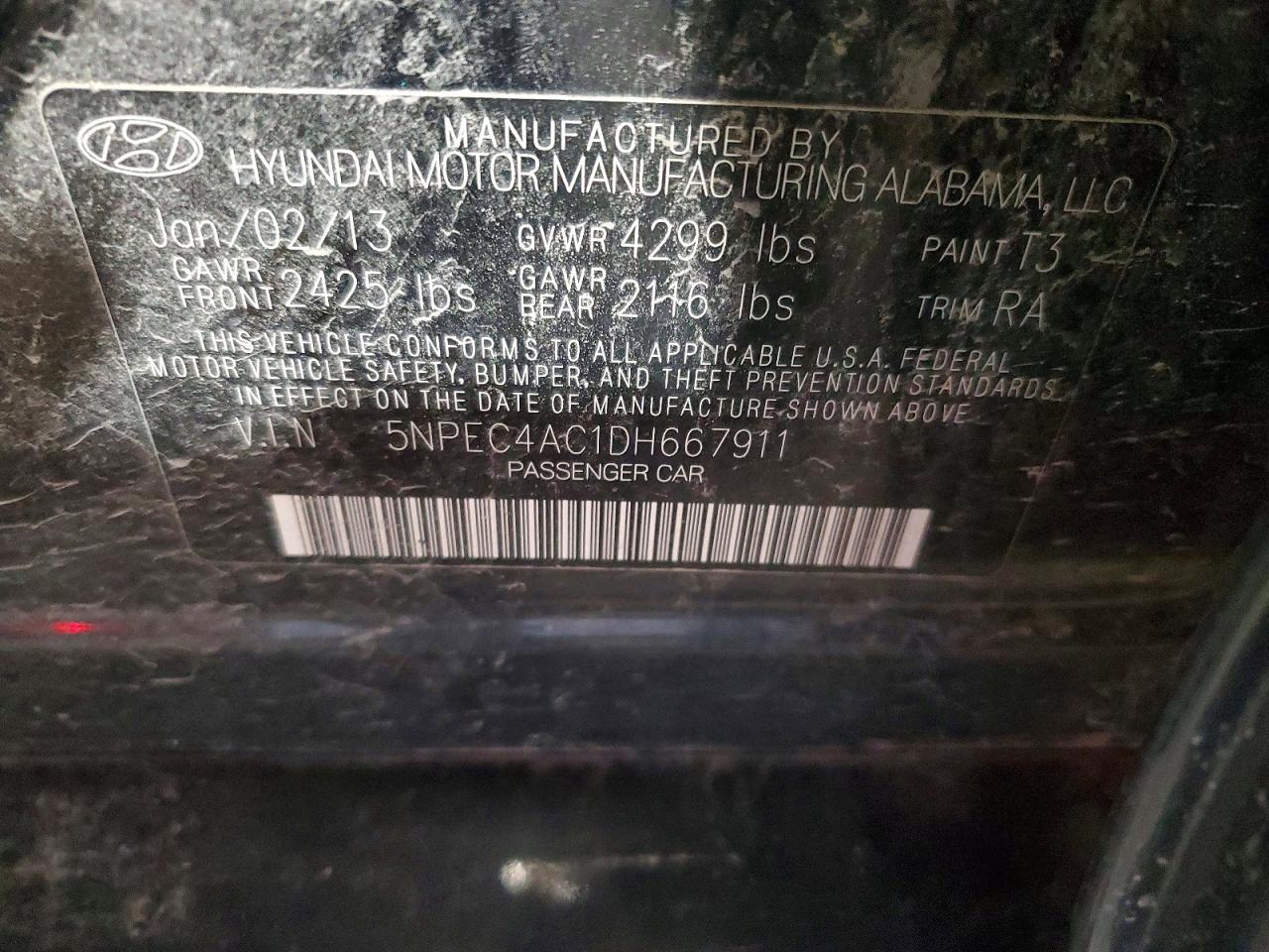 2013 HYUNDAI SONATA LIMITED photo 34