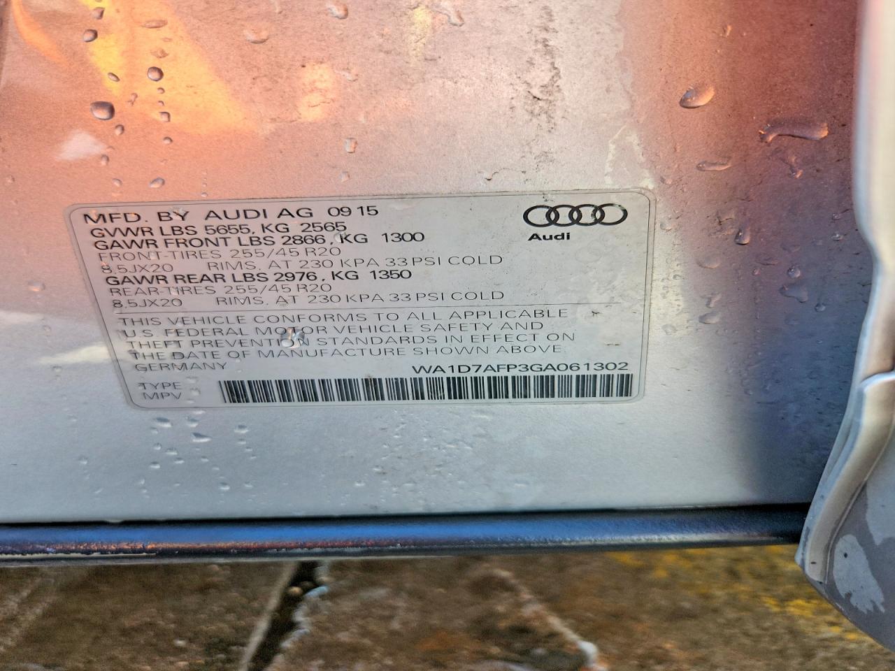2016 AUDI Q5 PREMIUM PLUS S-LINE photo 40
