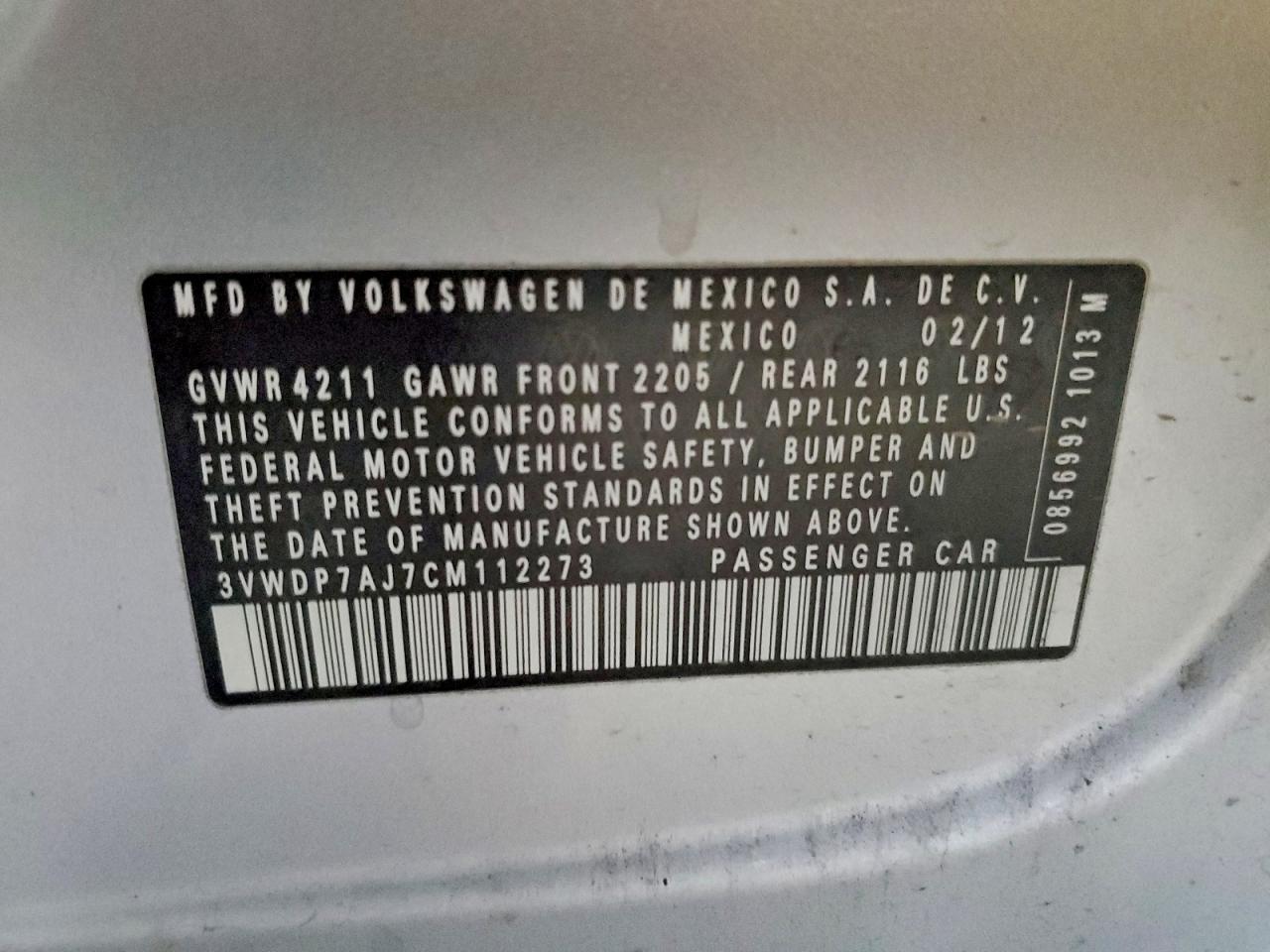 2012 VOLKSWAGEN JETTA SE photo 23