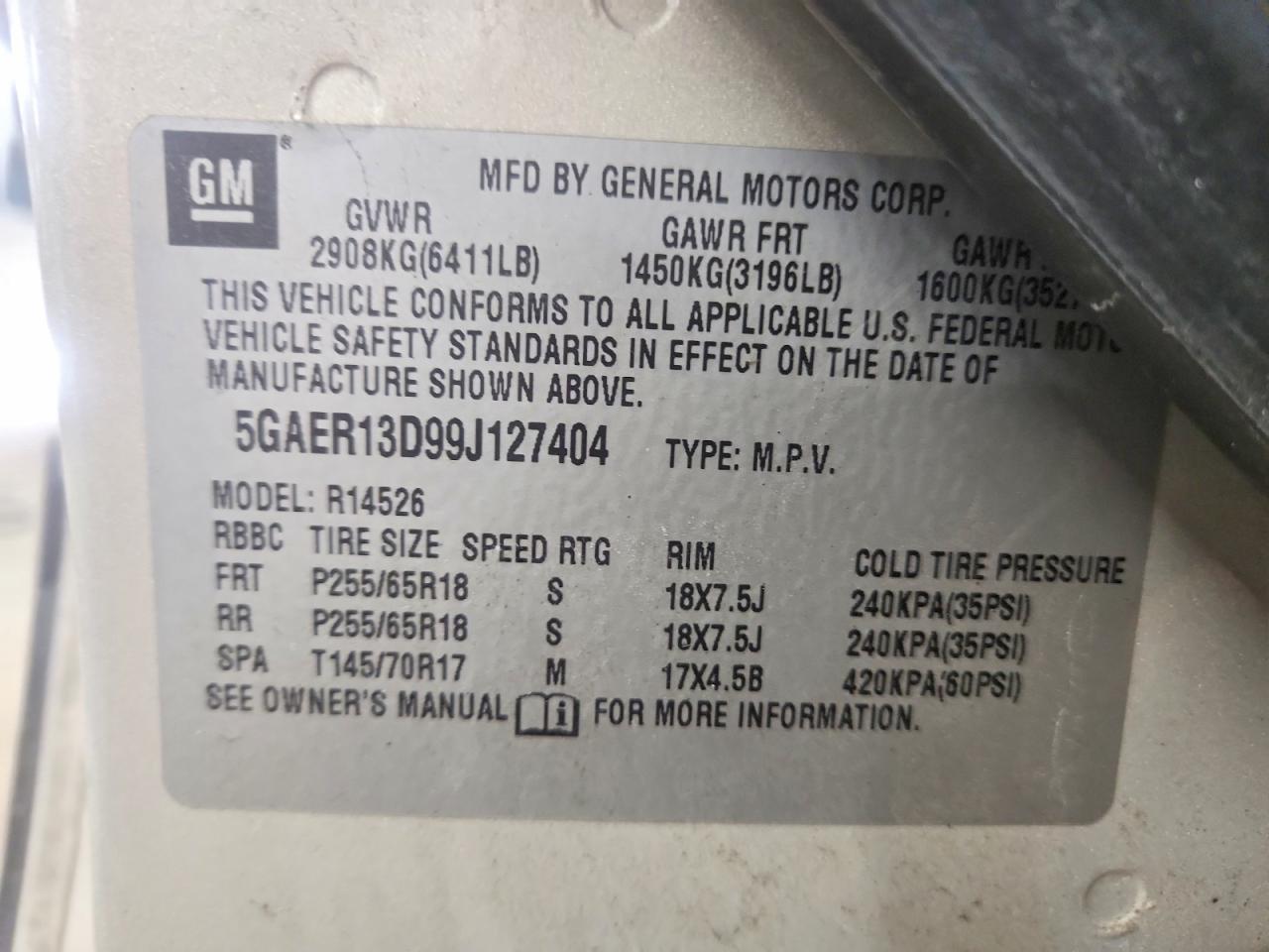 2009 BUICK ENCLAVE CX photo 37