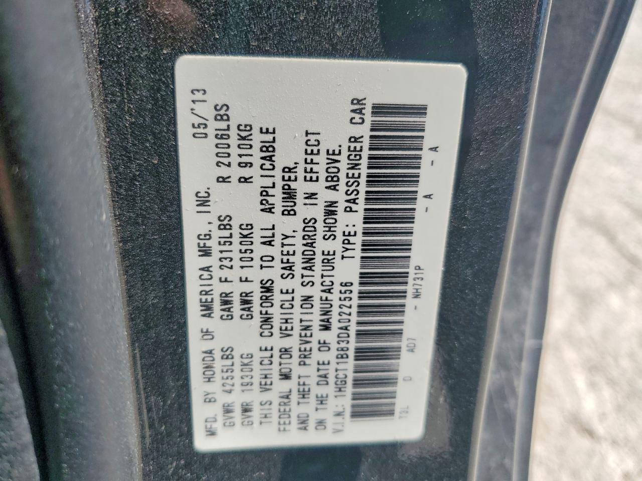 2013 HONDA ACCORD EXL photo 23