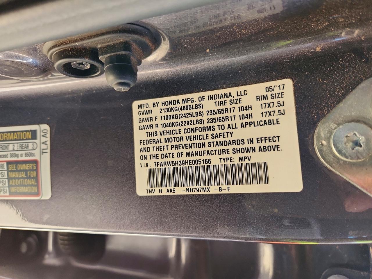 2017 HONDA CR-V LX photo 13