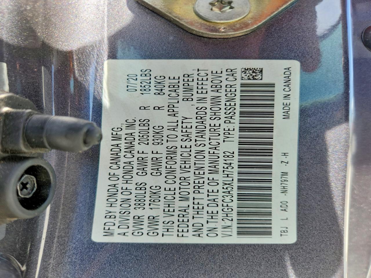 2020 HONDA CIVIC SI photo 12
