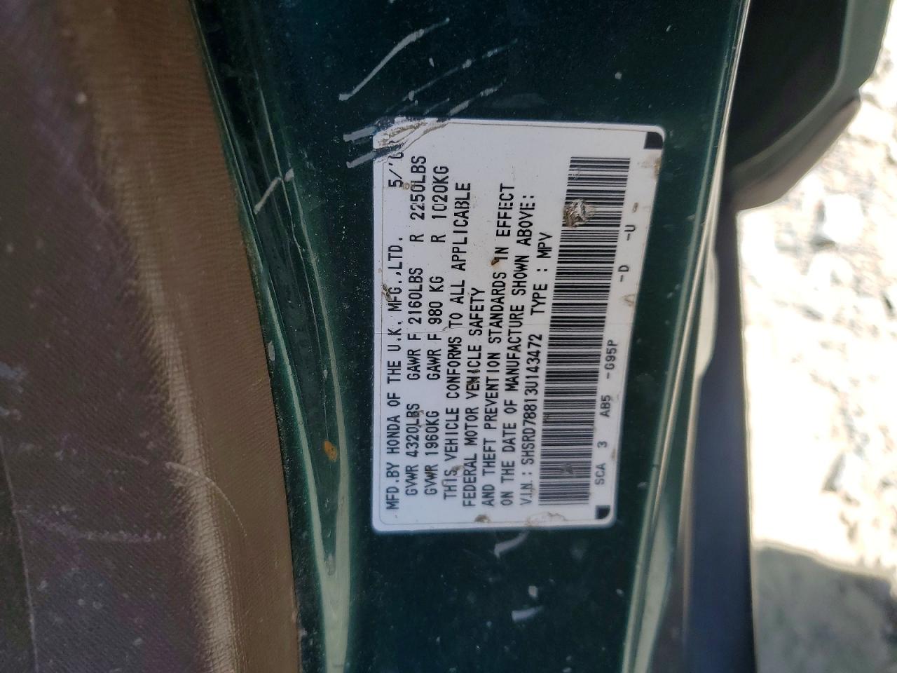 2003 HONDA CR-V EX photo 25