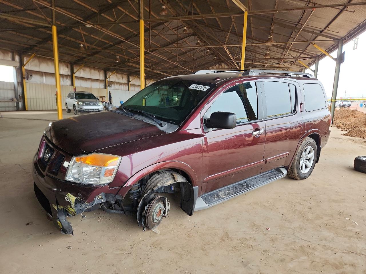2015 NISSAN ARMADA SV — FRONT END damage — photo 1