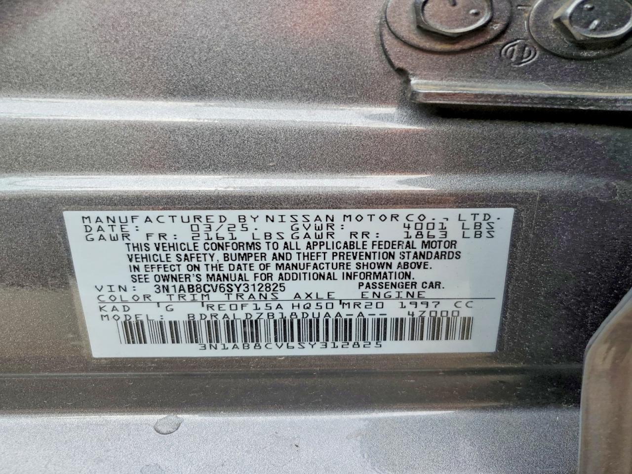 2025 NISSAN SENTRA SV photo 34