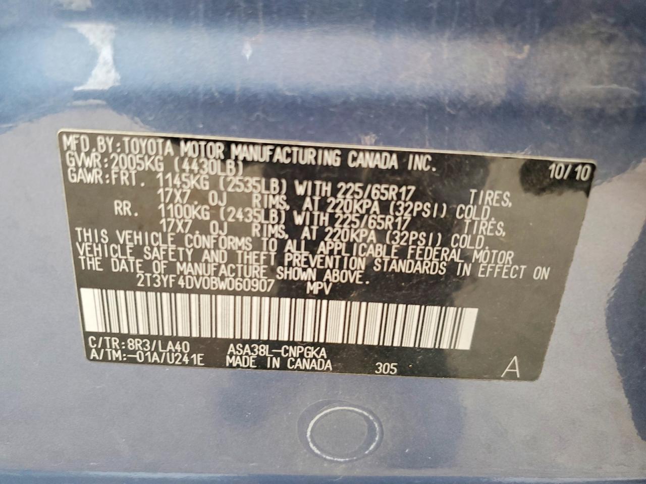 2011 TOYOTA RAV4 LIMITED photo 34