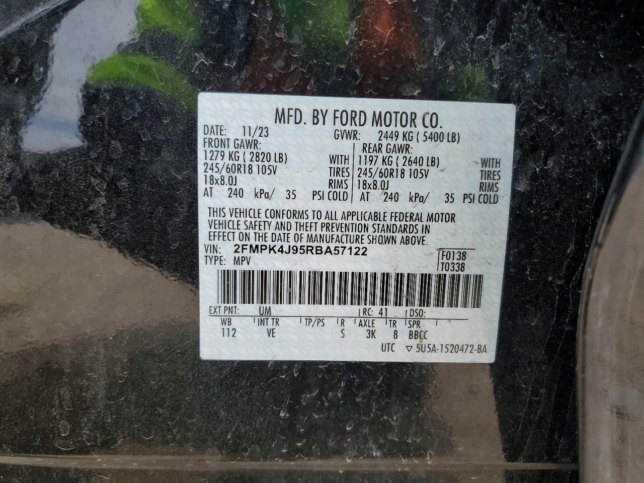 2024 FORD EDGE SEL photo 25