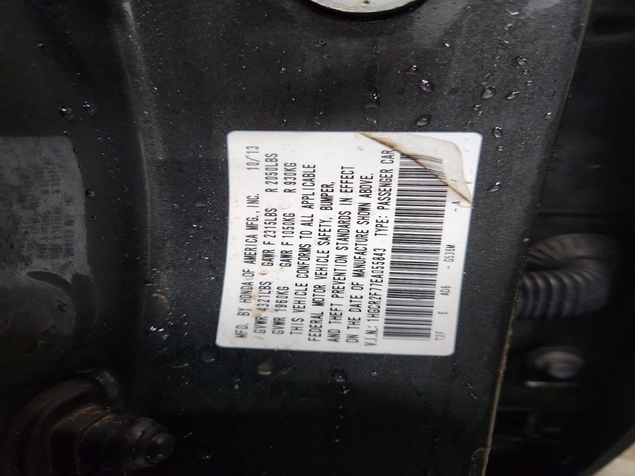 2014 HONDA ACCORD EX photo 37