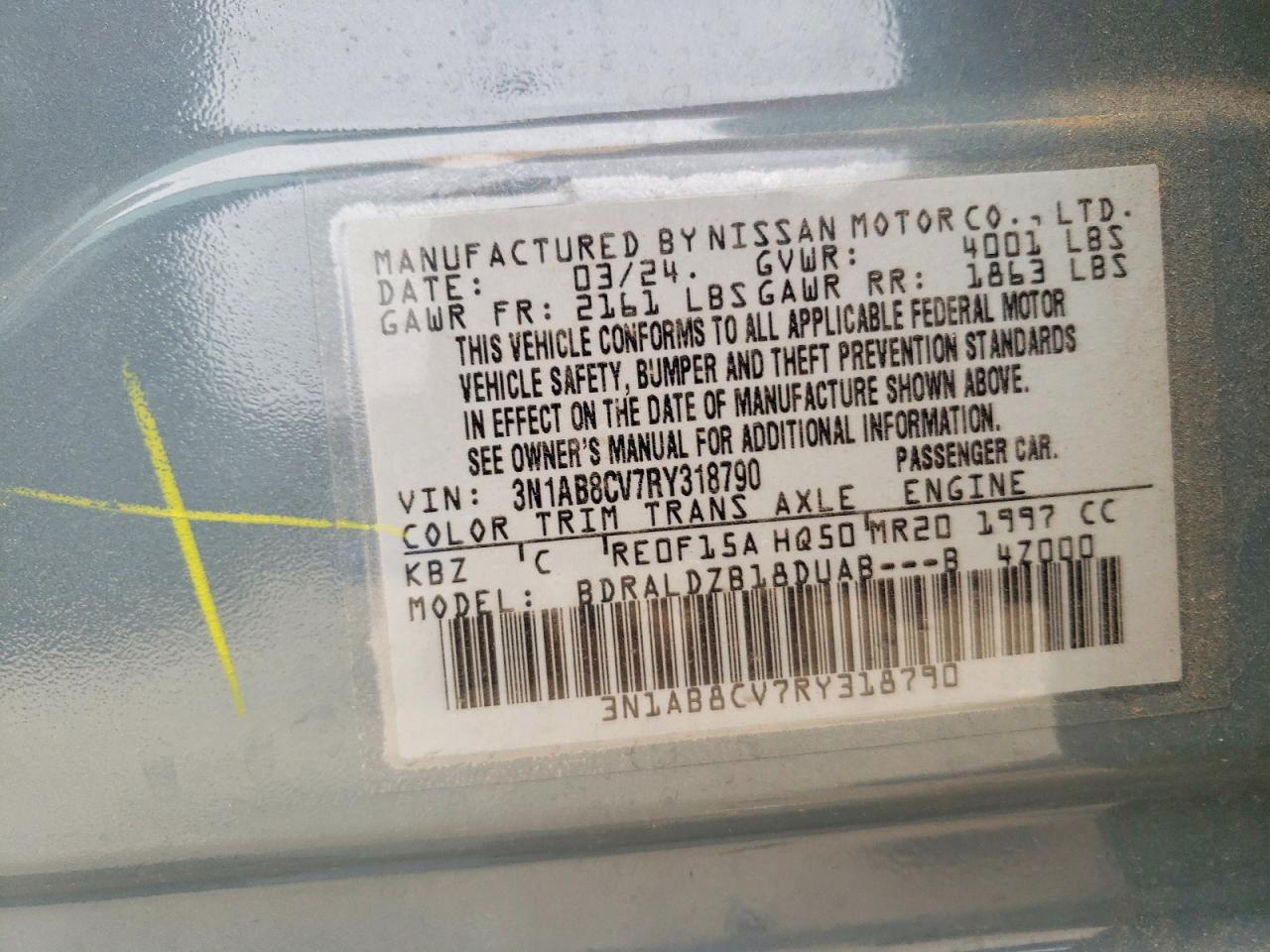 2024 NISSAN SENTRA SV photo 25