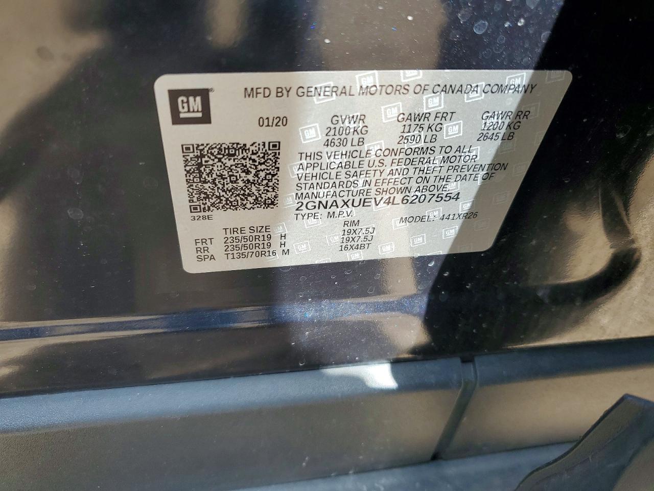 2020 CHEVROLET EQUINOX LT photo 25