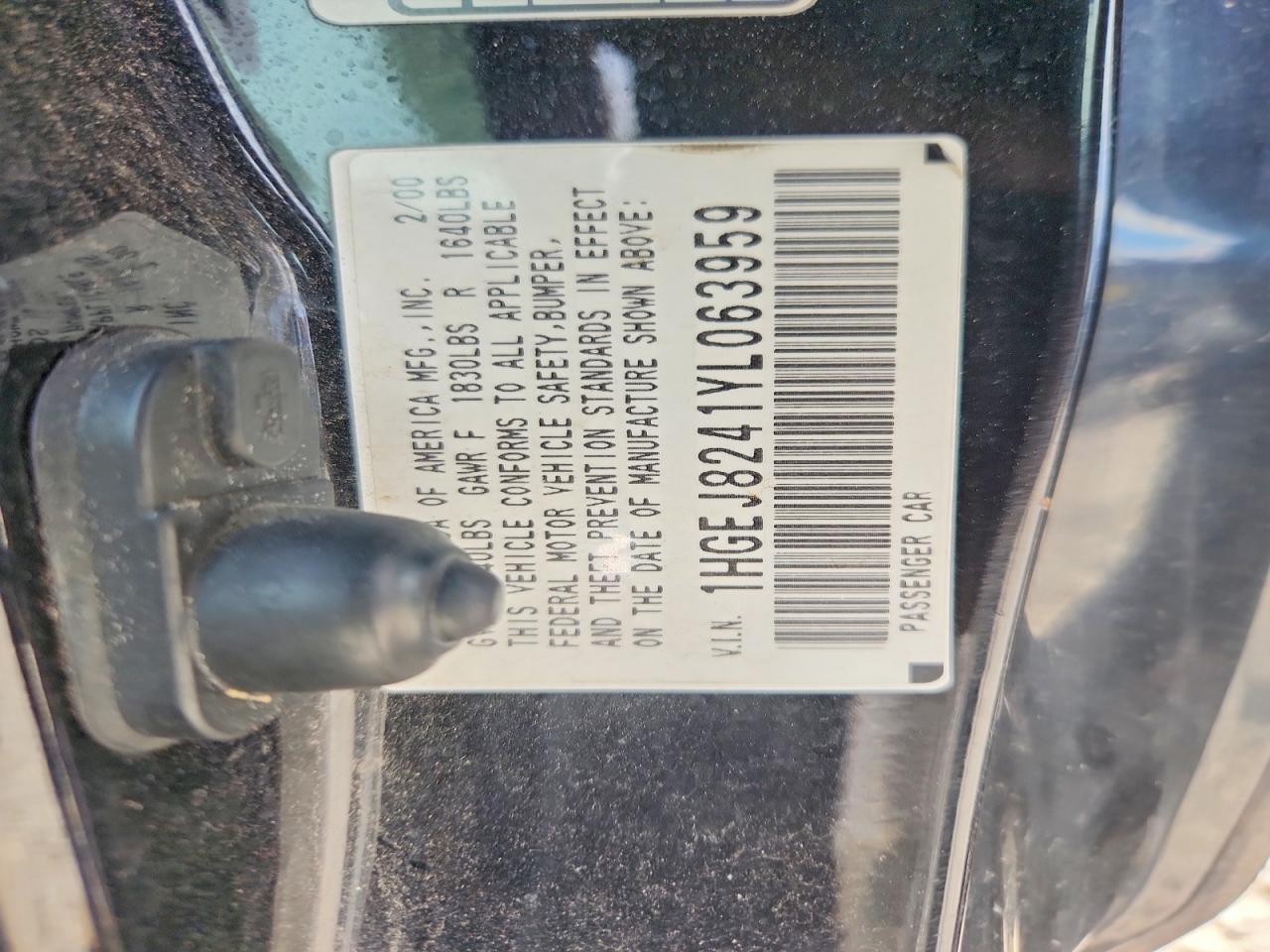 2000 HONDA CIVIC EX photo 37