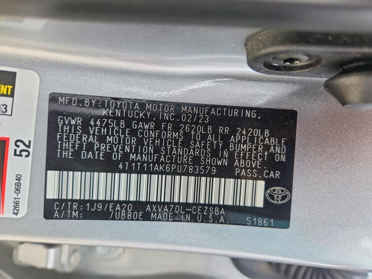 2023 TOYOTA CAMRY SE photo 34