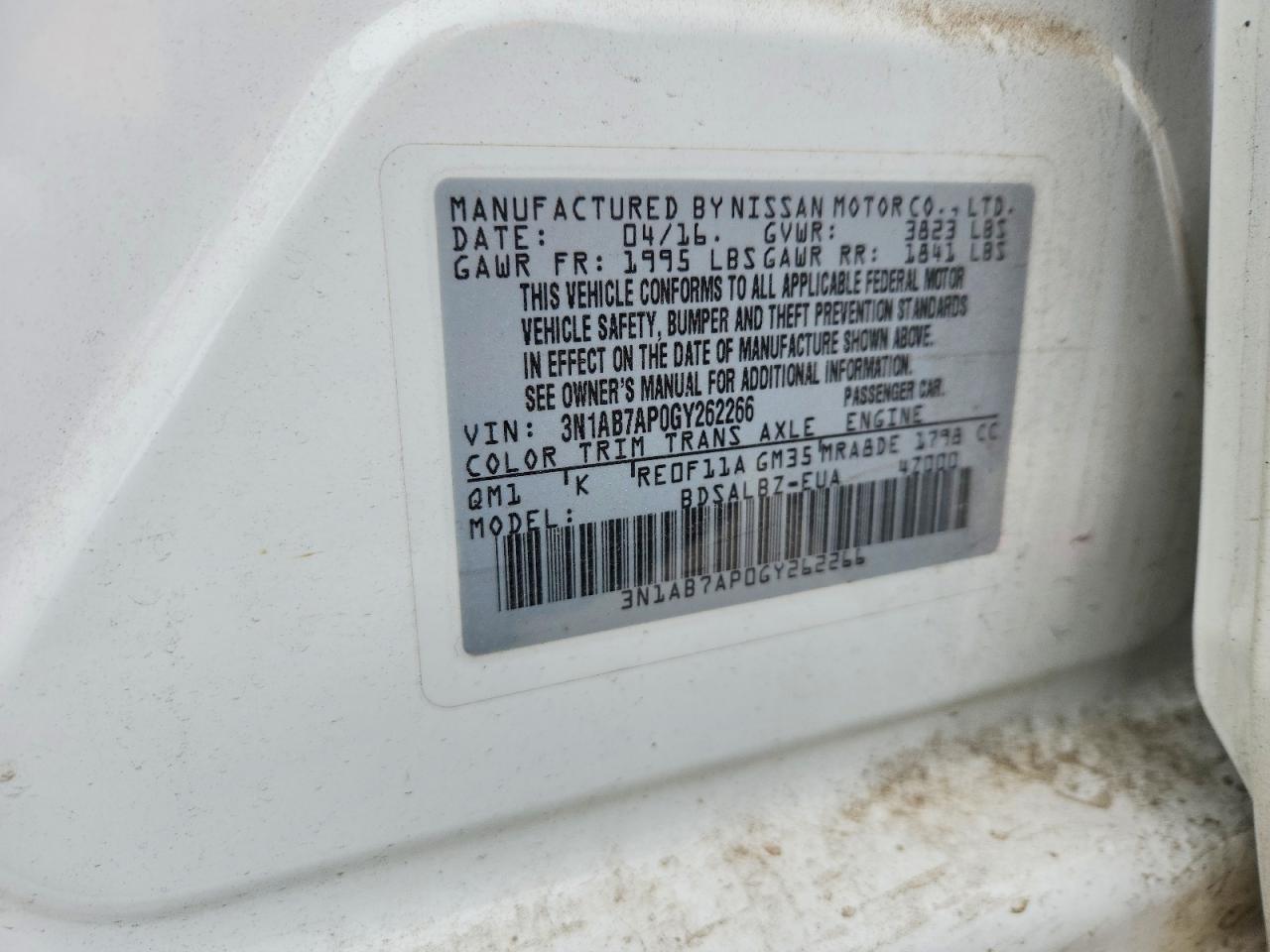 2016 NISSAN SENTRA S photo 23