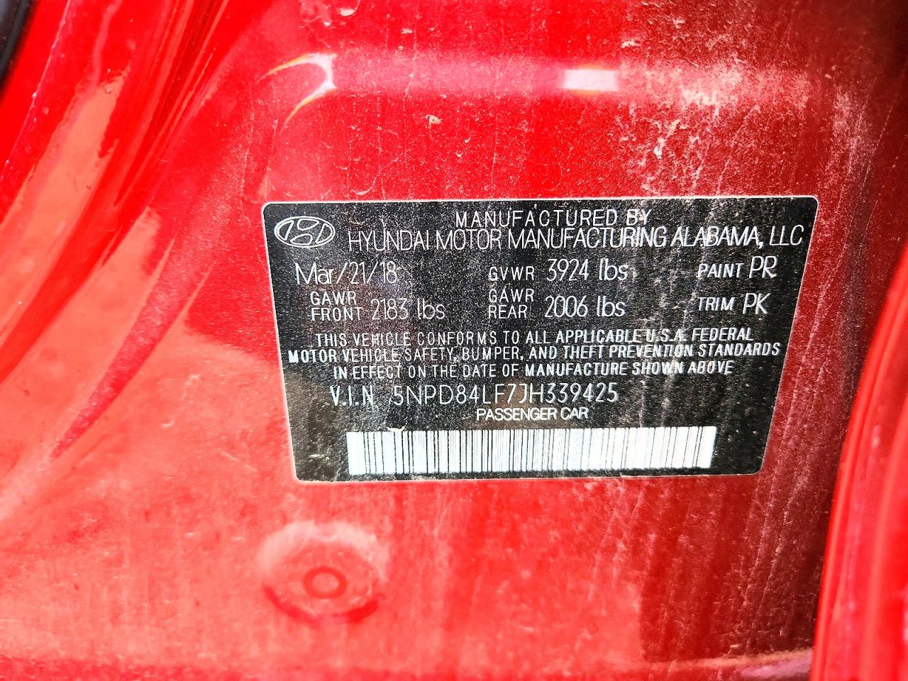 2018 HYUNDAI ELANTRA SEL photo 34