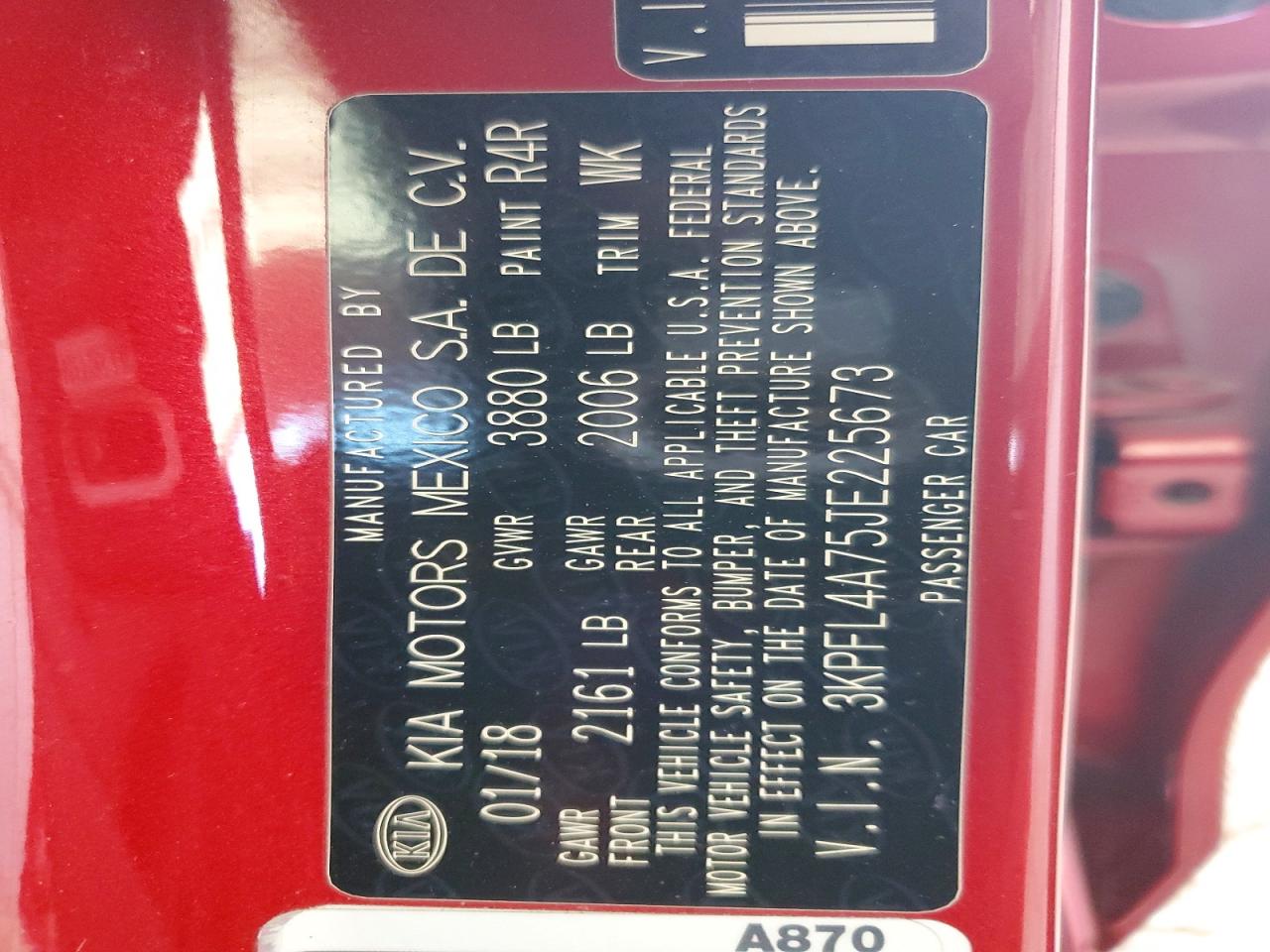 2018 KIA FORTE S photo 34