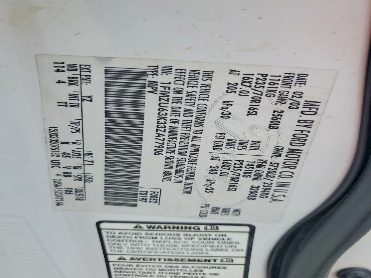 2003 FORD EXPLORER XLT photo 34