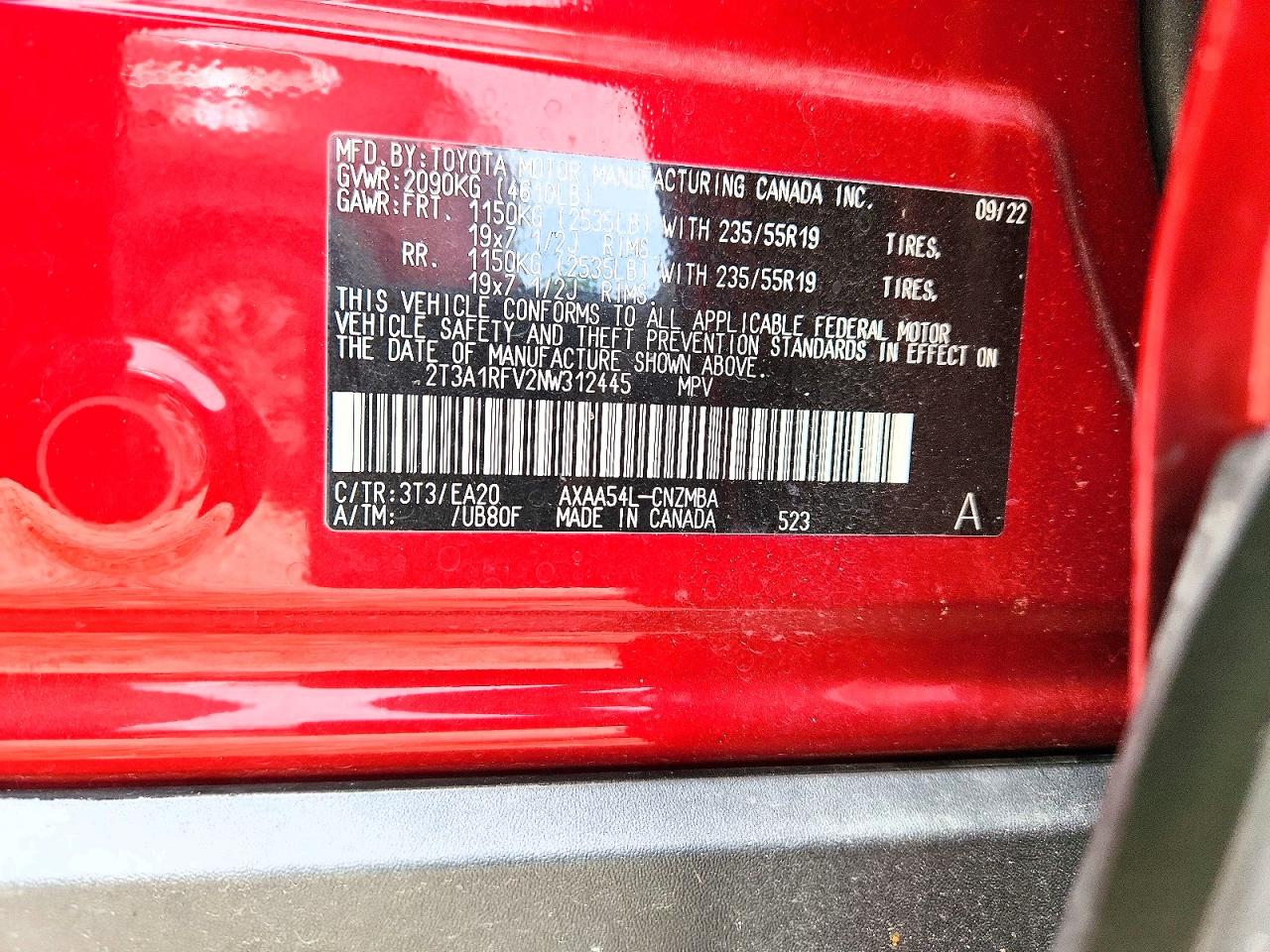 2022 TOYOTA RAV4 XLE PREMIUM photo 25