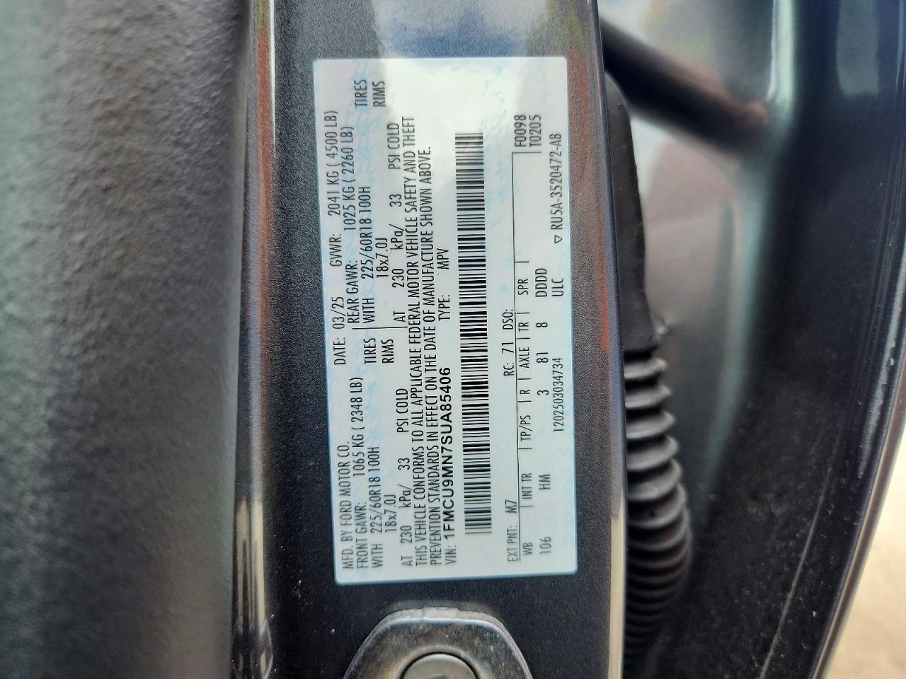 2025 FORD ESCAPE ST LINE photo 25