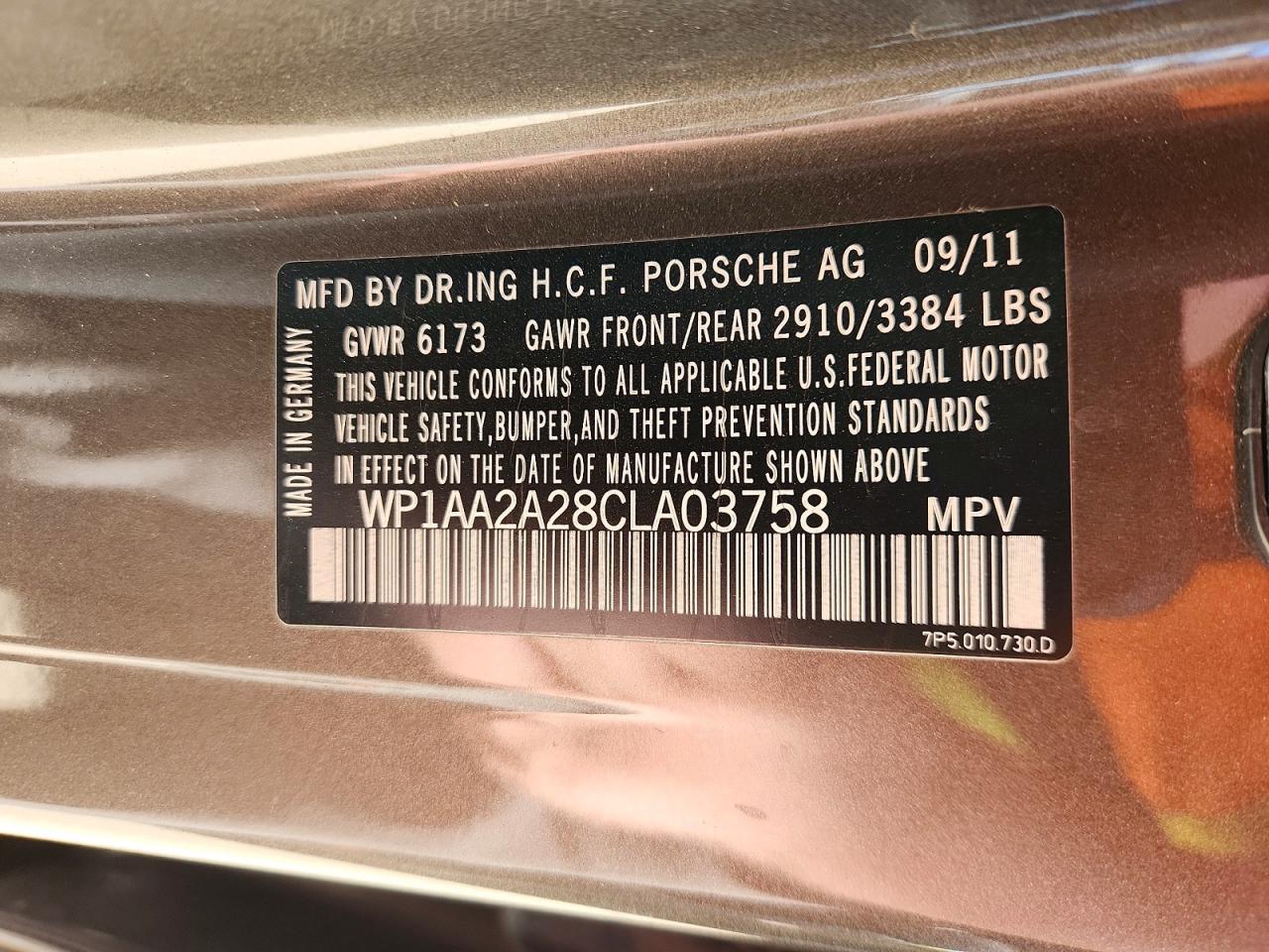 2012 PORSCHE CAYENNE photo 25