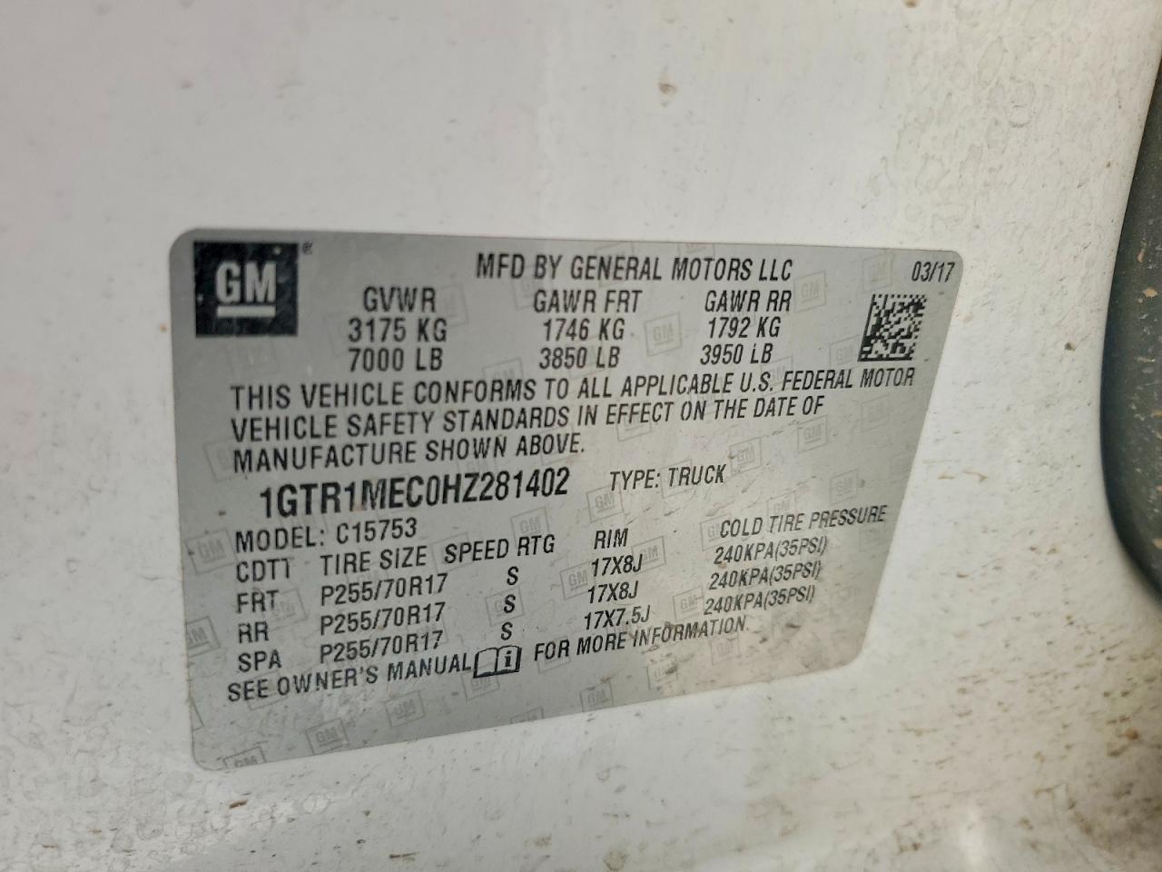 2017 GMC SIERRA C1500 SLE photo 34